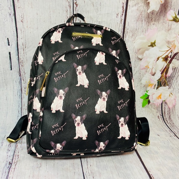 Betsey Johnson Handbags - BETSEY JOHNSON FRENCH BULLDOG BACKPACK
